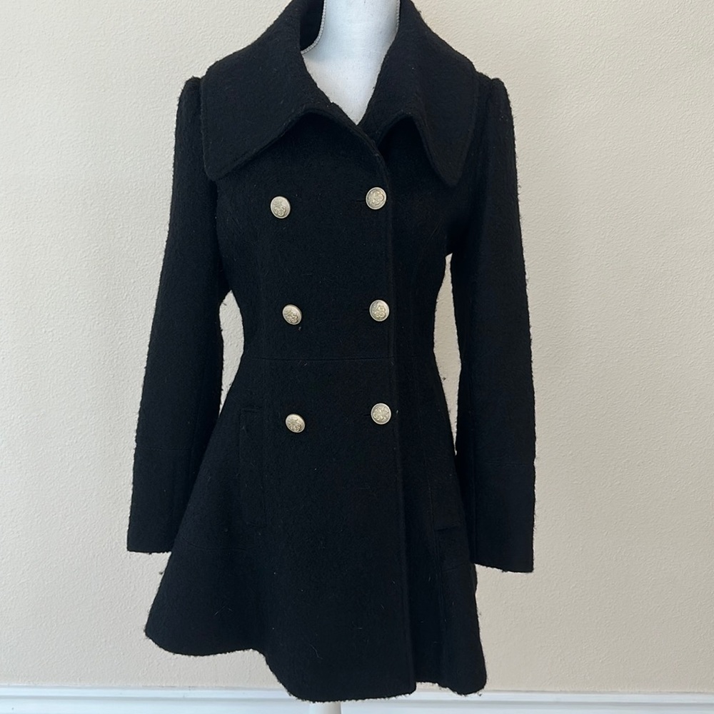 Guess Notched Collar Double Breasted Jacket